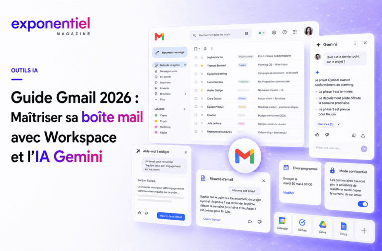 Guide Gmail 2026 : Maîtriser sa boîte mail avec Workspace et l'IA Gemini