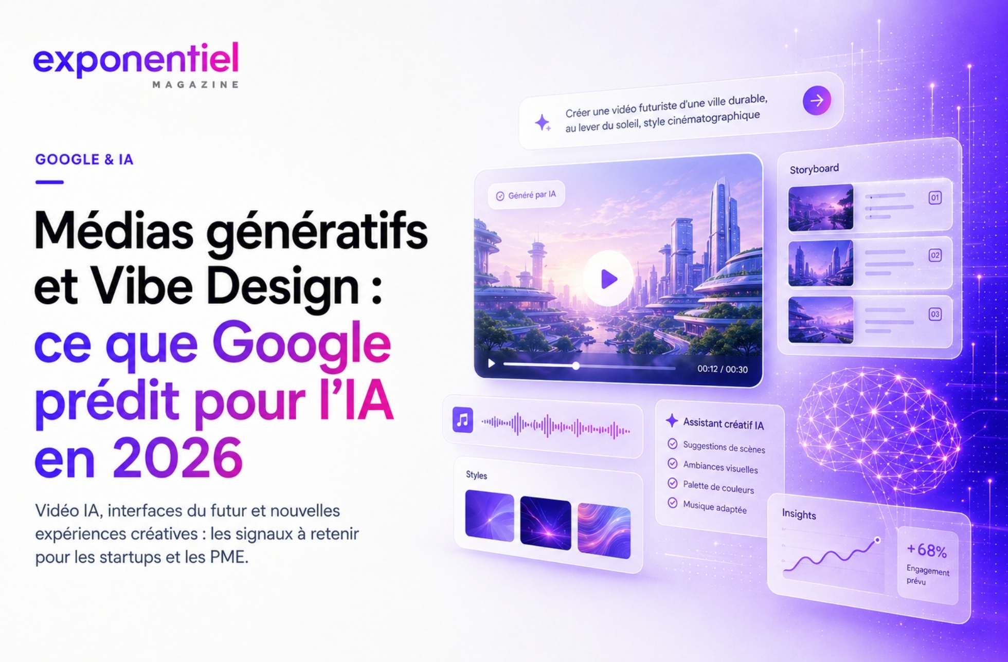 Médias génératifs et Vibe Design : ce que Google prédit pour l'IA en 2026