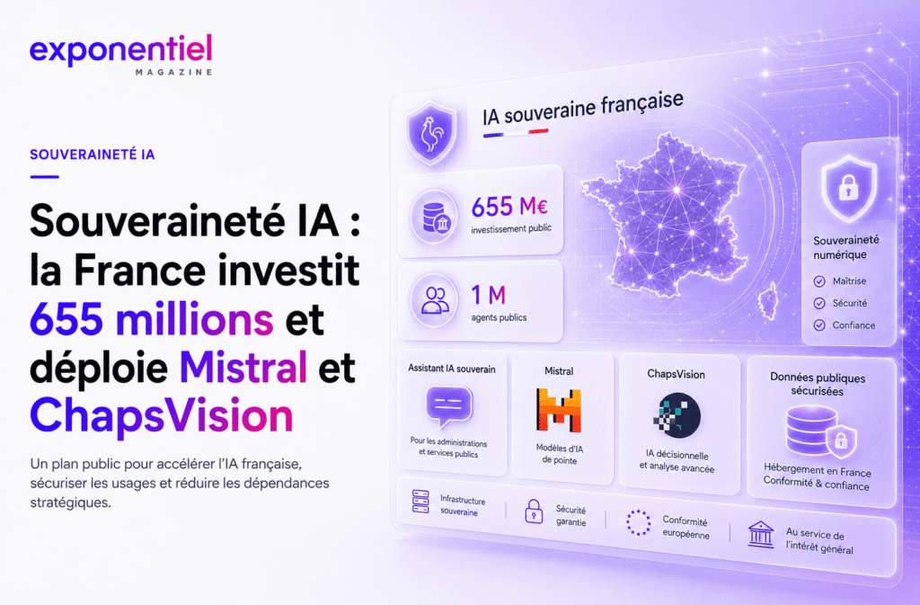 Souveraineté IA : la France investit 655 millions et déploie Mistral et ChapsVision
