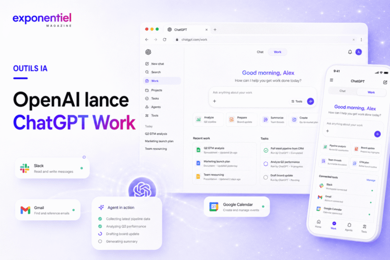 ChatGPT Work : OpenAI lance son agent IA pour créer documents, slides et sites web