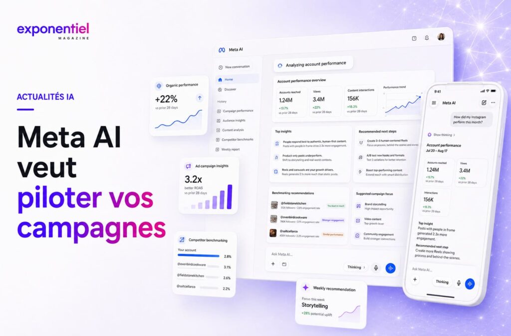 Meta AI pour PME : l’assistant gratuit qui analyse Instagram, Facebook et vos campagnes Ads vaut-il le détour ?