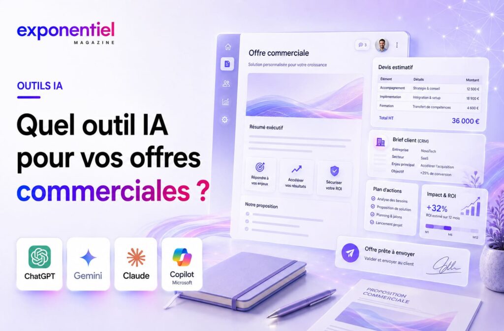 Offres commerciales avec l’IA : ChatGPT, Copilot, Claude, Gemini ou outil dédié ?