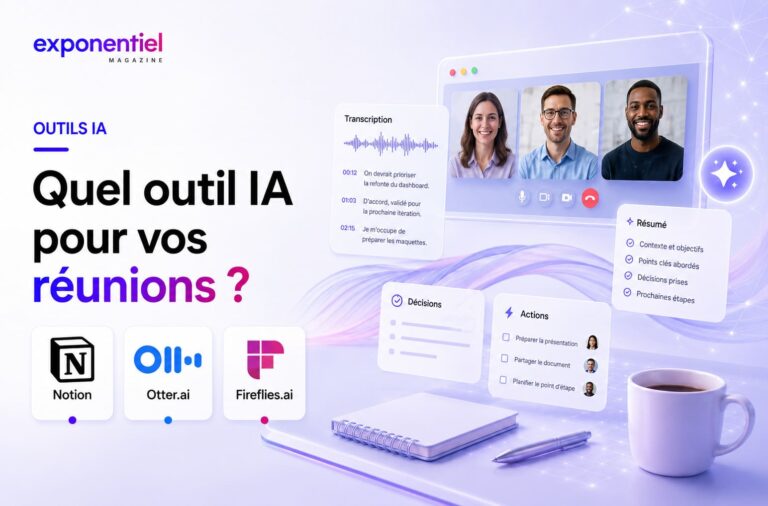 Transcription réunion IA en entreprise : Notion, Otter ou Fireflies ?